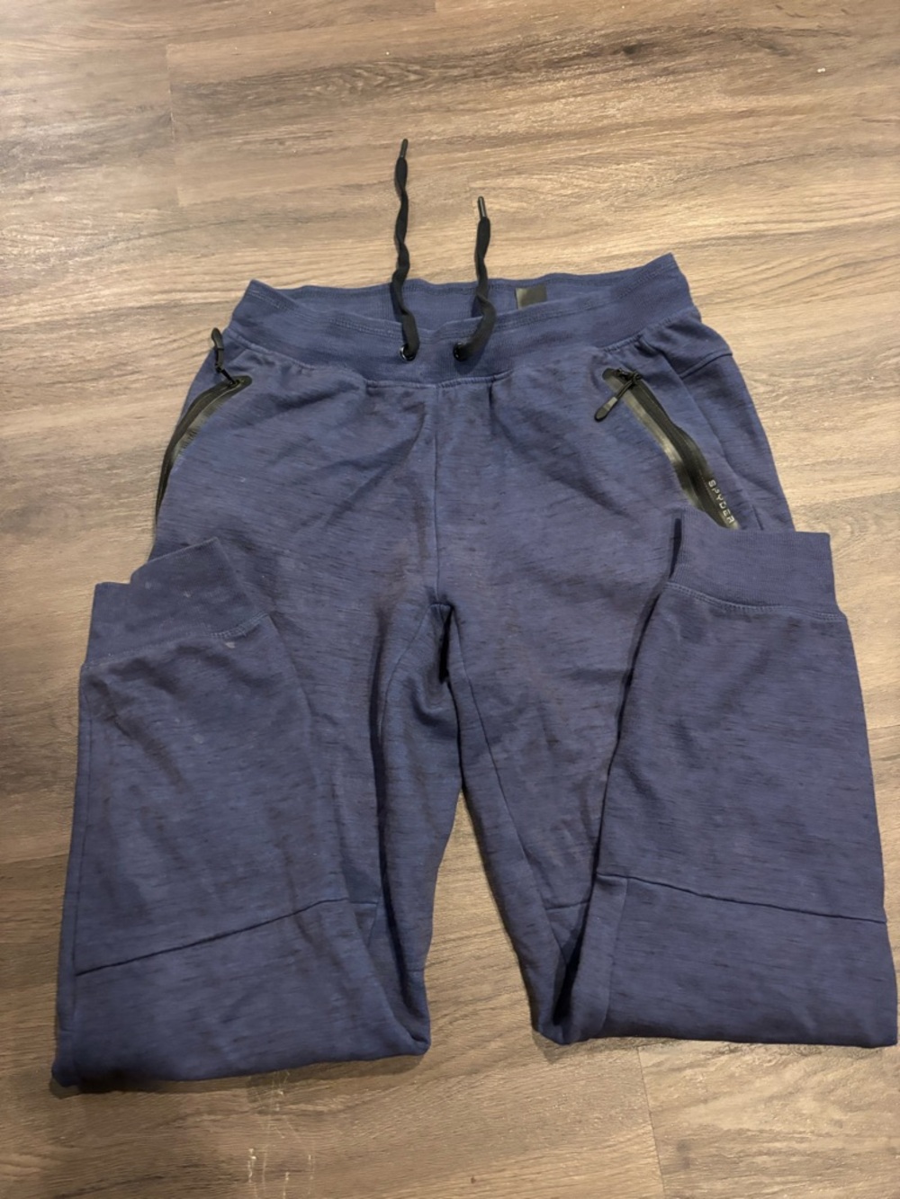 Spyder Men's Dark Navy Stretch Joggers with Zip Pockets